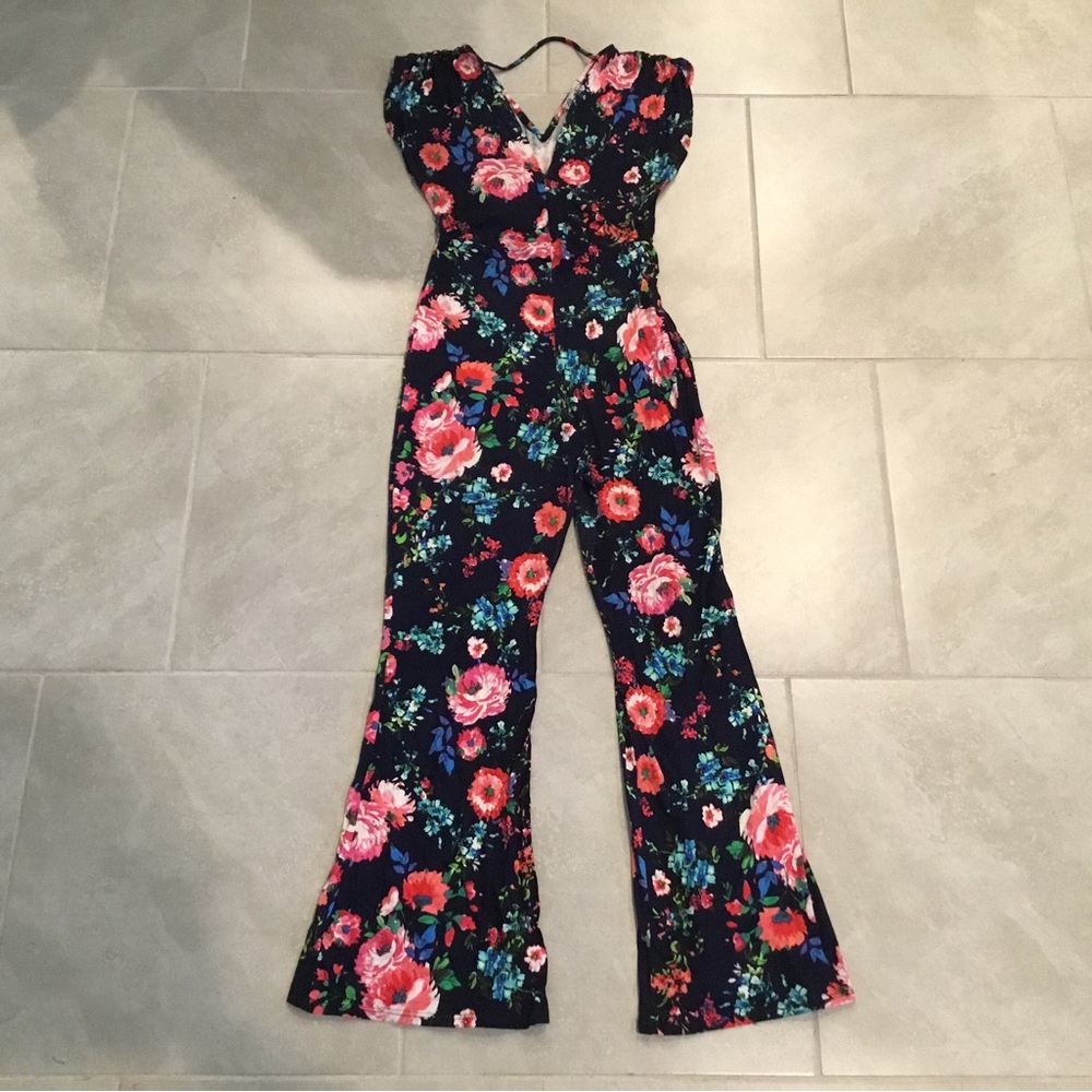 Urban Rose Floral Print Jumpsuit